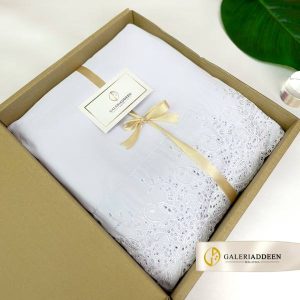 telekung putih cotton borong Selangor
