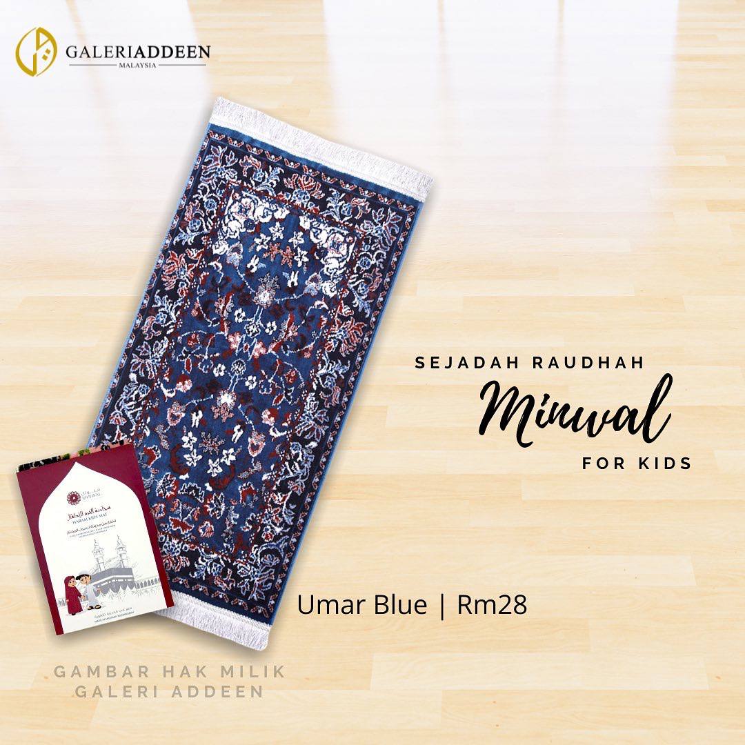 sejadah kids raudhah madinah minwal blue umar sejadah kids raudhah madinah minwal blue