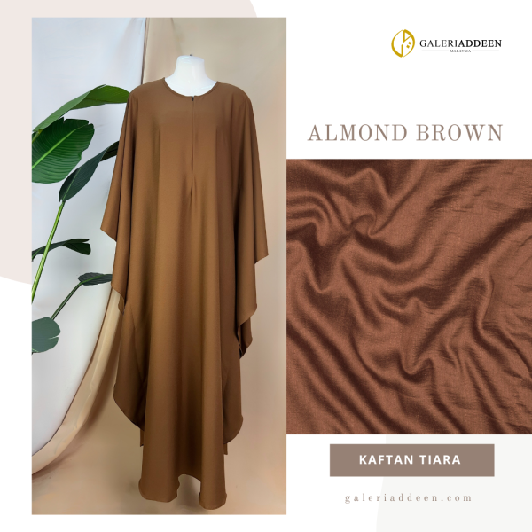 kaftan tiara almond brown_Galeri addeen
