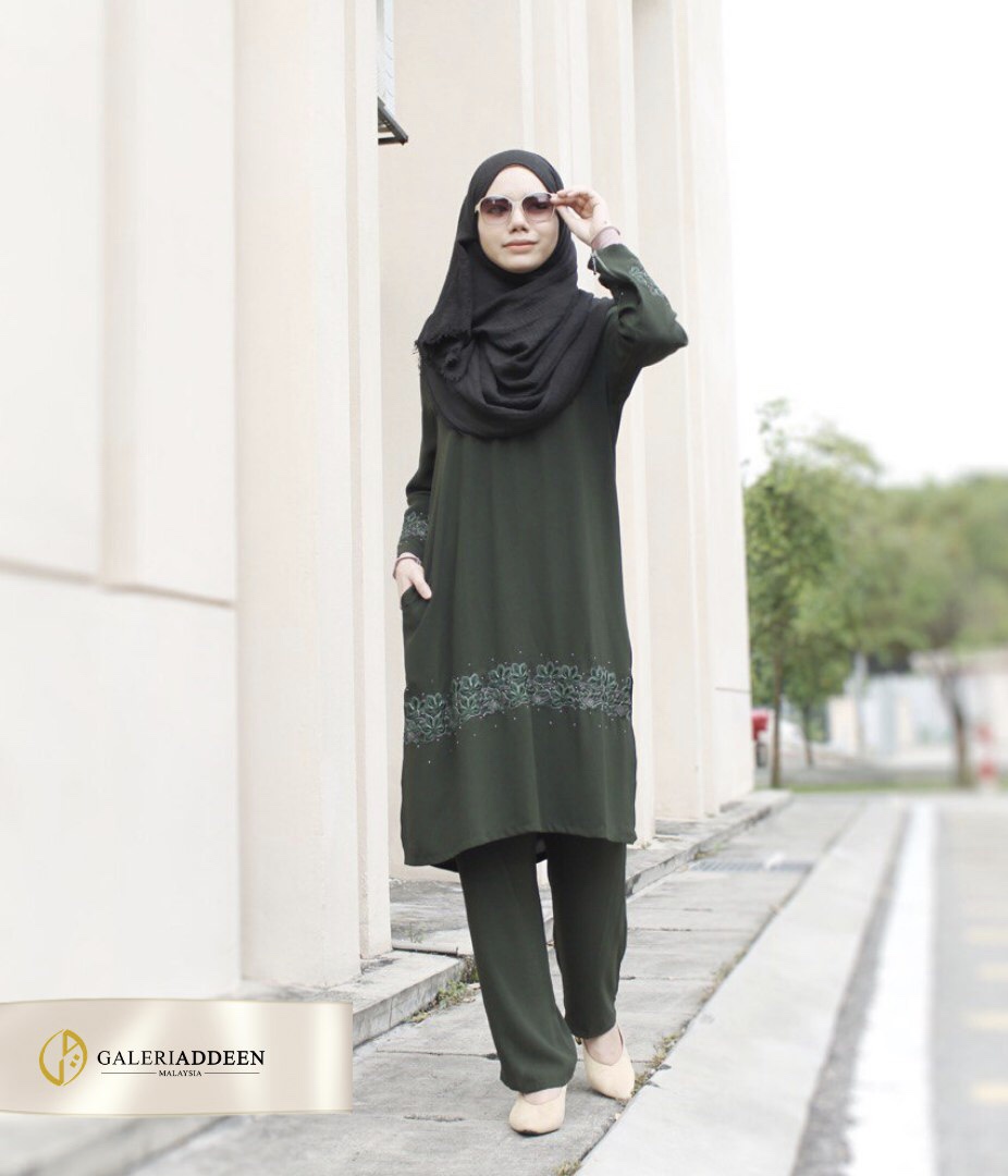 zahrah green cover jubahseluarzarah_bygaleriaddeen