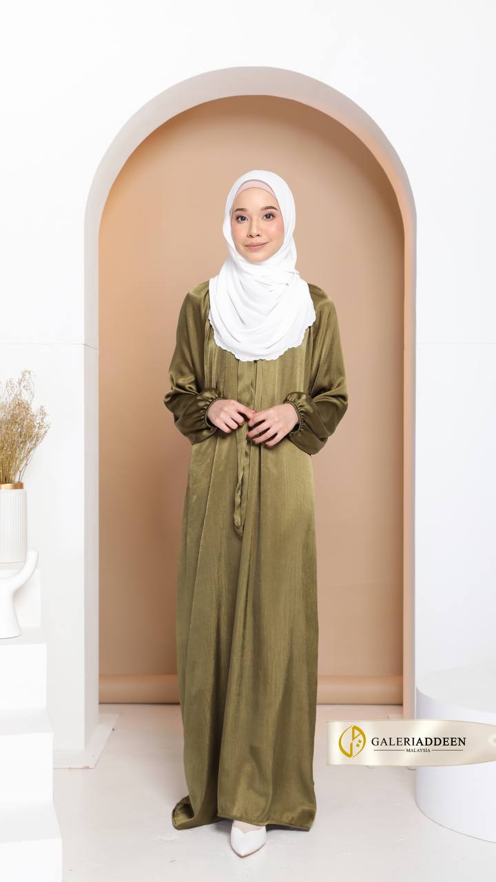 Amaya Dress in Olive ikat amayadress_bygaleriaddeen