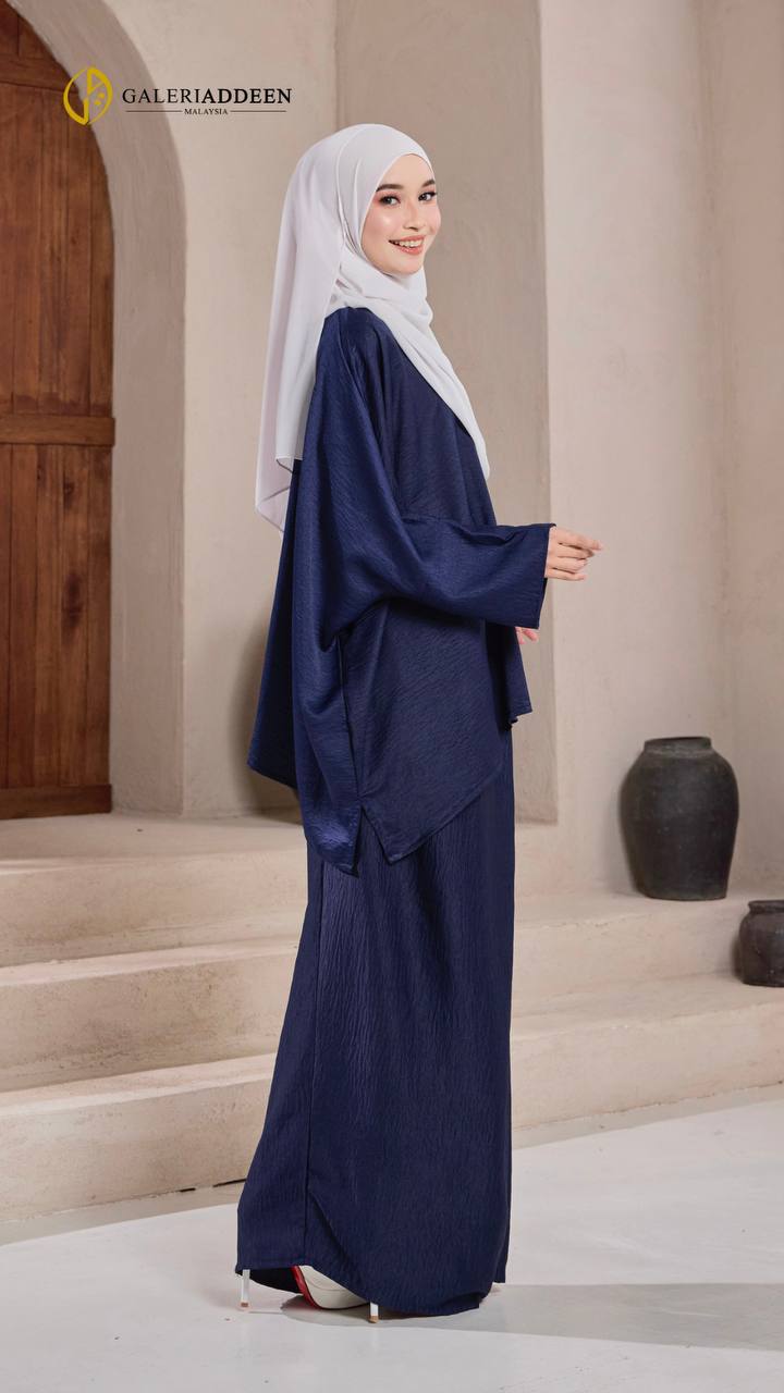 kurung elana navy blue side kurungelana_bygaleriaddeen