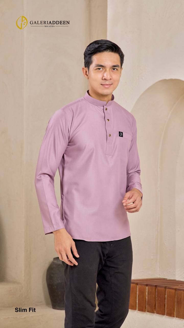kurta emeer dusty purple slim fit kurtaemeer_bygaleriaddeen