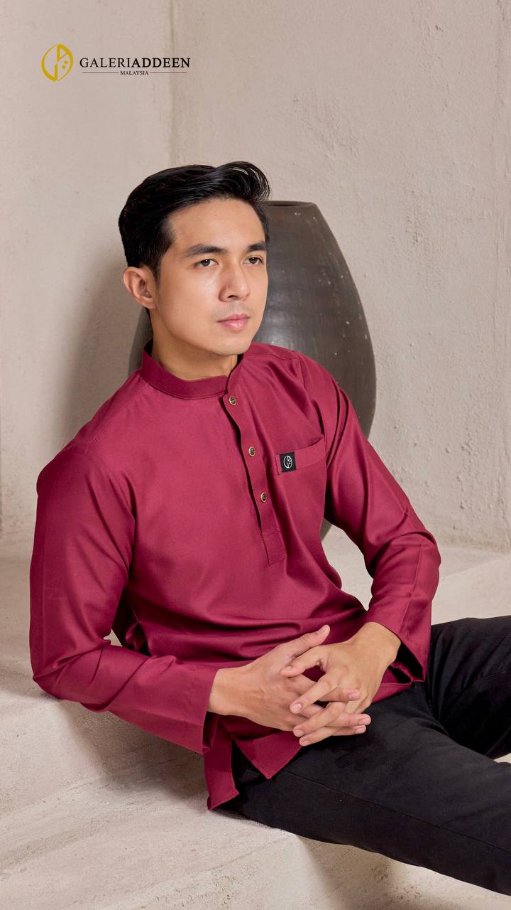 kurta emeer maroon full 3 kurtaemeer_bygaleriaddeen
