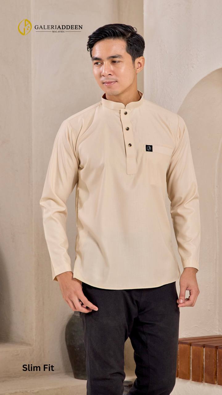 kurta emeer nude slim fit kurtaemeer_bygaleriaddeen