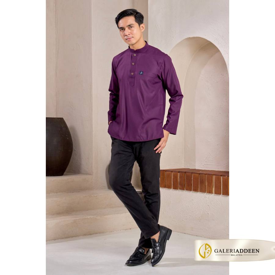 Kurta umair dark purple cover kurtaumair_bygaleriaddeen