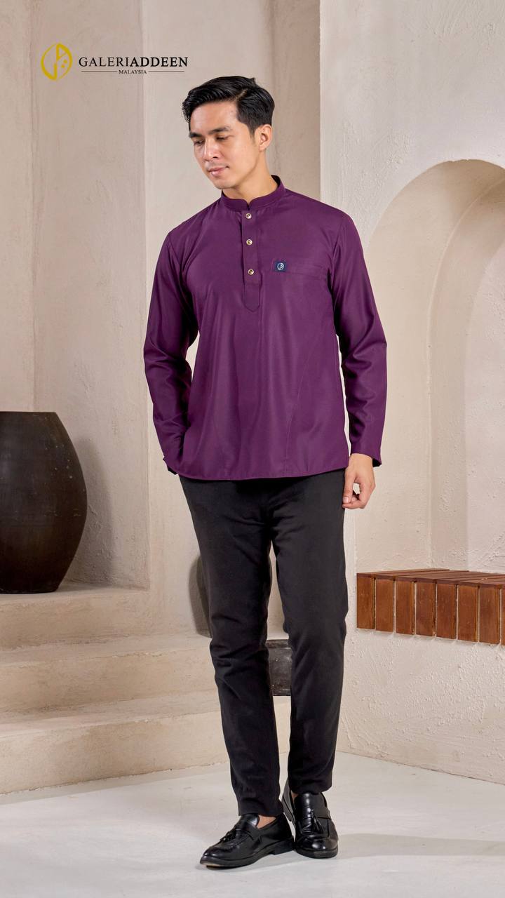 Kurta umair dark purple full 1 kurtaumair_bygaleriaddeen