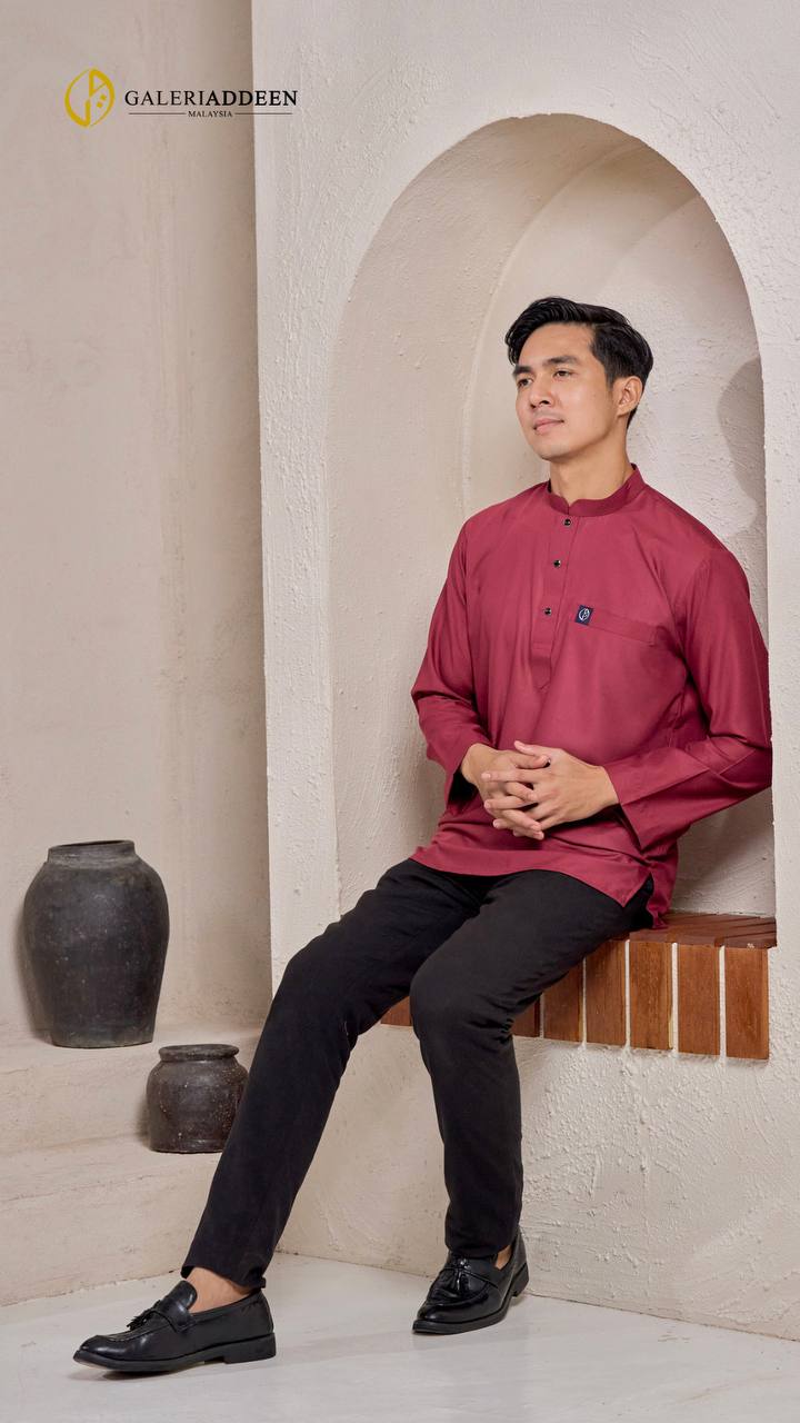 Kurta umair maroon full 2 kurtaumair_bygaleriaddeen