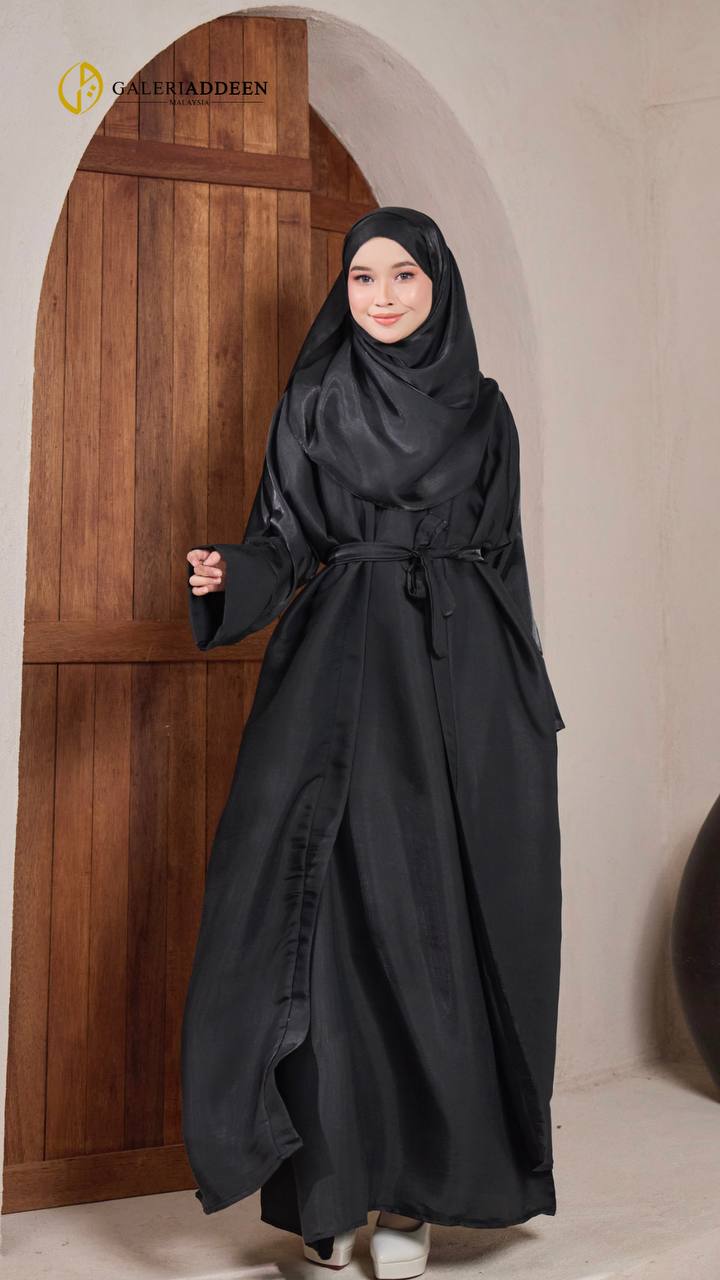 abaya rayana black rope full abayarayana_bygaleriaddeen
