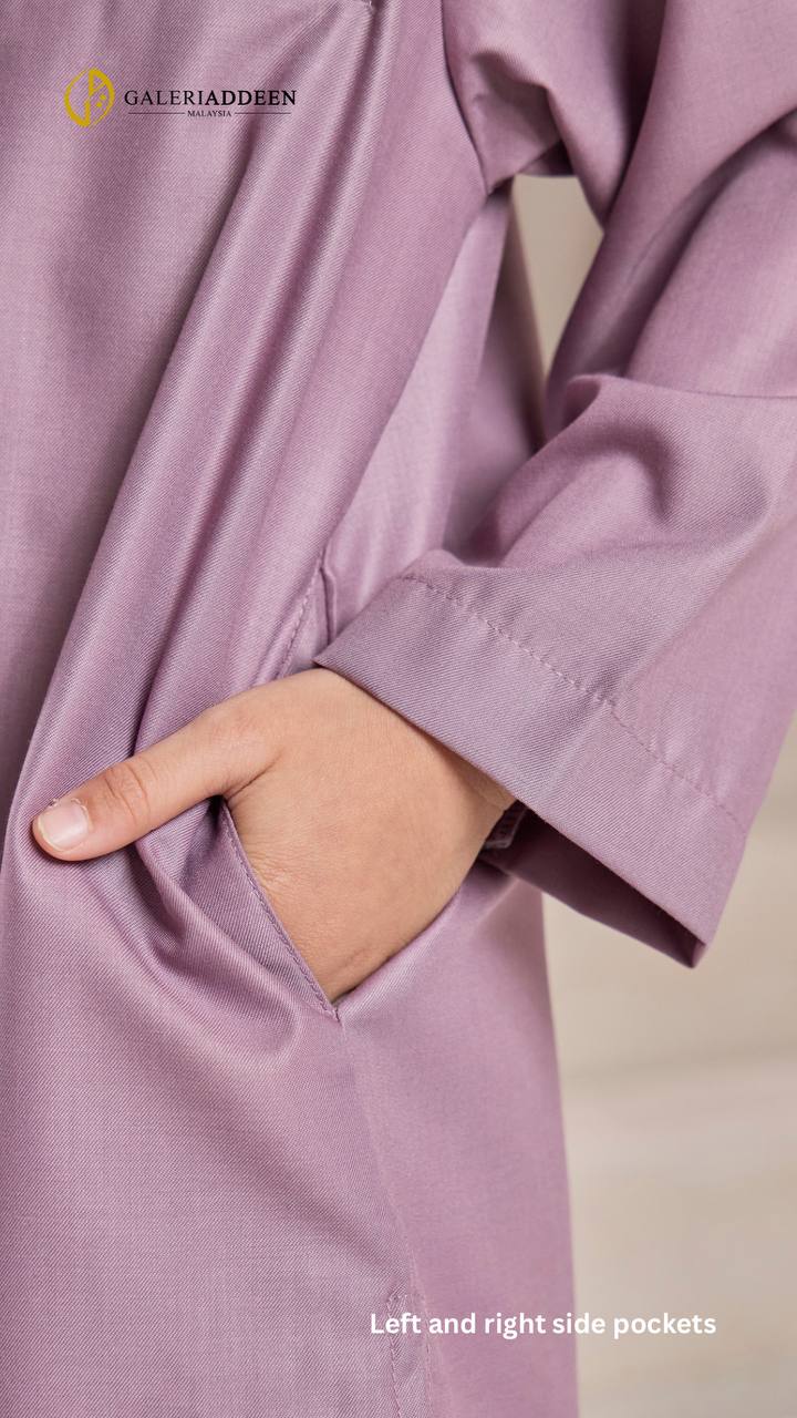 kurta yusuf in dusty purple pocket deets kurtayusuf_bygaleriaddeen