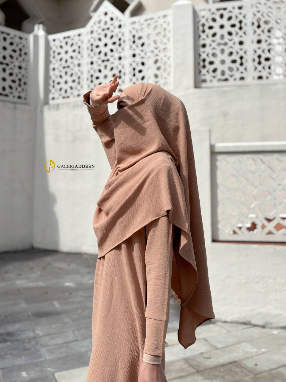 ilmira set light brown purdah ilmiraumrahset_bygaleriaddeen