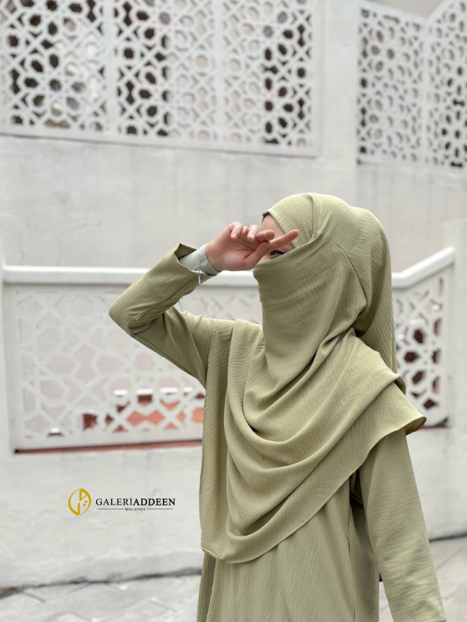 ilmira set matcha purdah side ilmiraumrahset_bygaleriaddeen