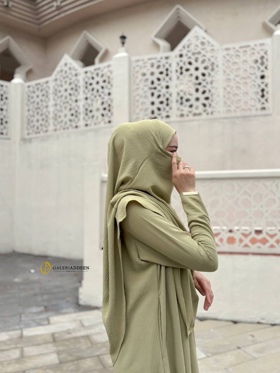 ilmira set matcha purdah ilmiraumrahset_bygaleriaddeen