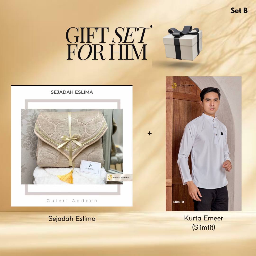 set gift cream(eslima) , white setgift_bygaleriaddeen