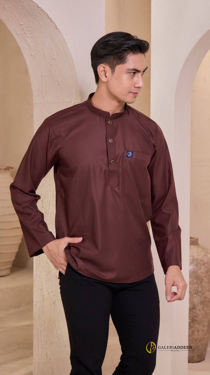 kurta umair rich brown half kurtaumair_bygaleriaddeen