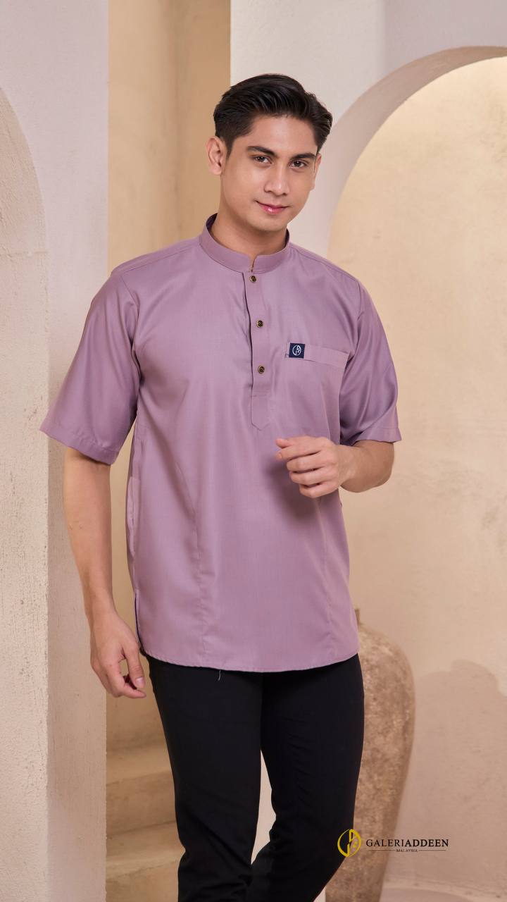 rizq 2.0 dusty purple button half kurtarizq_bygaleriaddeen