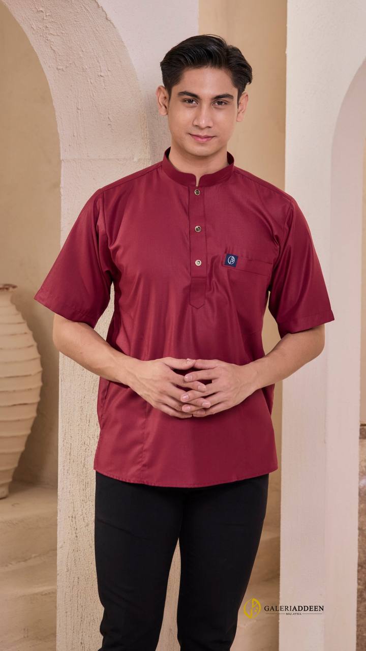 rizq 2.0 maroon half kurtarizq_bygaleriaddeen