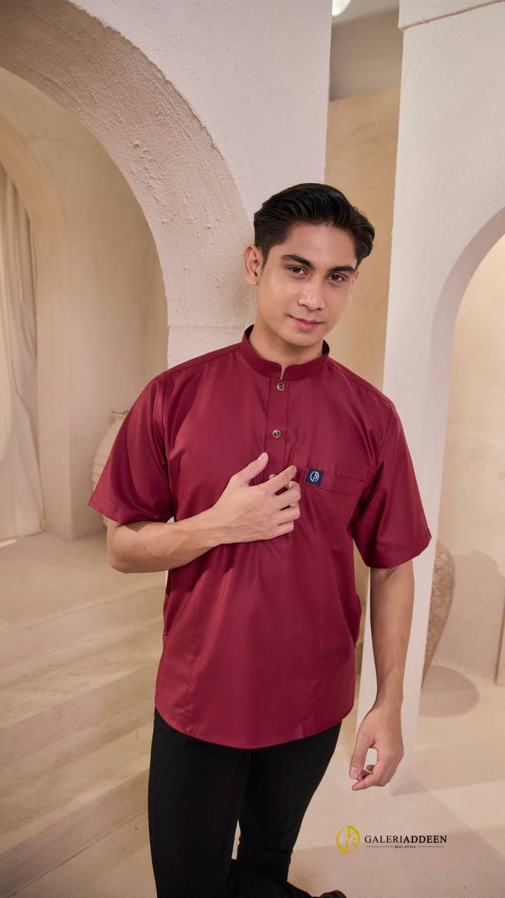 rizq 2.0 maroon wide kurtarizq_bygaleriaddeen