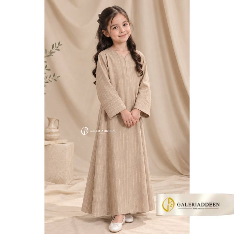 Abaya Salama Kids in Sand Beige cover