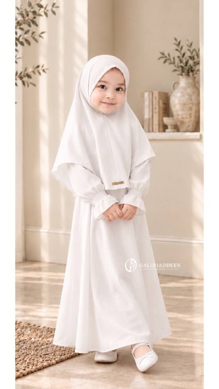 Issra Abaya Kids in white 1 issraabayakids_bygaleriaddeen