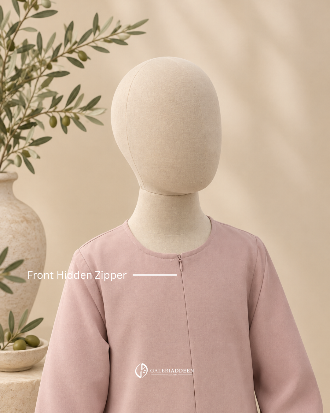 Issra Abaya Kids zip deets
